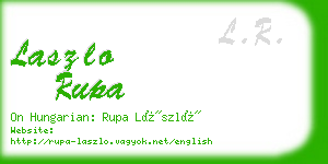 laszlo rupa business card